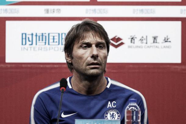 Conte, durante la gira asiática. Foto: Squawka News.