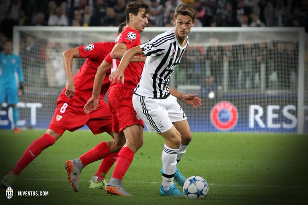 Daniele Rugani in azione. Foto: Twitter