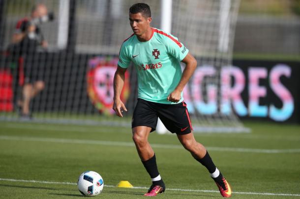 Cristiano Ronaldo in allenamento, mirror.co.uk