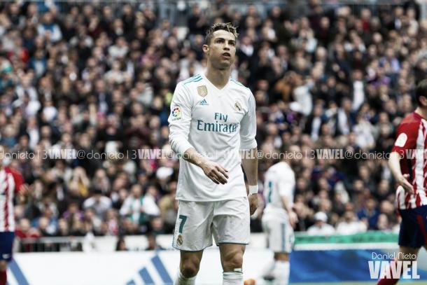 Cristiano Ronaldo en el encuentro contra el Atlético de Madrid | FOTO: VAVEL