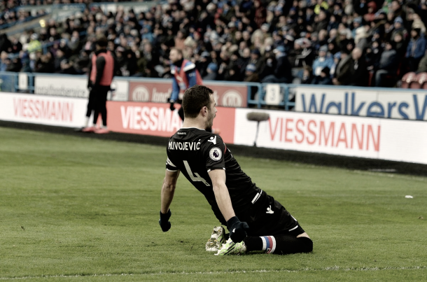 El capitán del Palace, Luka Milivojevic, celebrando el segundo gol de la tarde. || Fuente: Crystal Palace
