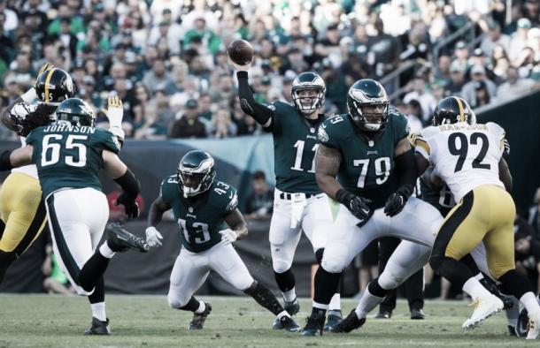 Carson Wentz could be the answer for the Eagles as he continues to improve | Source: fansided.com
