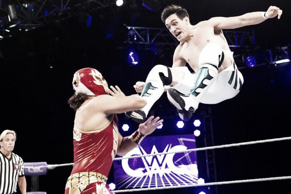 Gran Metalik and Alejandro Saez faced off in the CWC first round. Photo: wwe.com