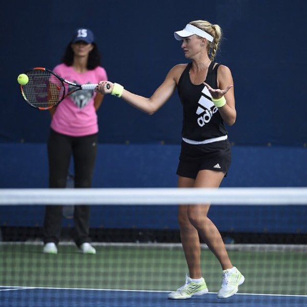 Mladenovic with her supportive mum | Photo courtesy of: Kristina Mladenovic