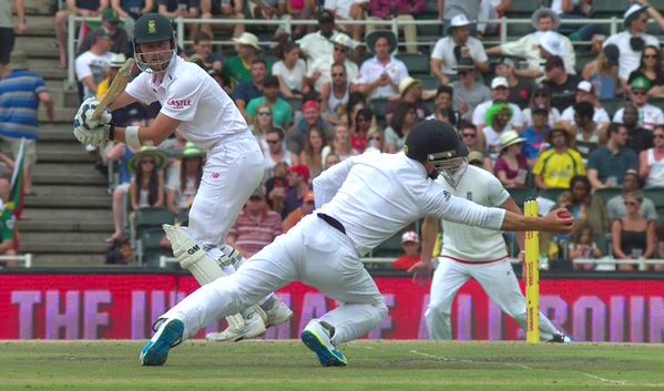Taylor's grab off Finn's bowling was nothing less than sensational. CREDIT: skysports.com