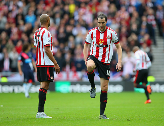 Sunderland have had their fair share of defensive injury woes this season, with Younes Kaboul (left) still out. | Photo: Sunderland Echo