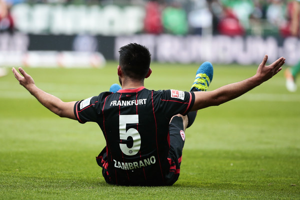 Carlos Zambrano has been a pantomime figure in the Bundesliga over recent years. | Image credit: Oliver Hardt/Bongarts