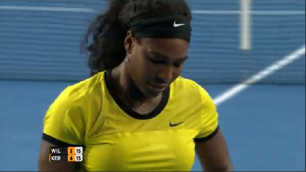 Imagen de la desesperación de Serena | Foto: Eurosport