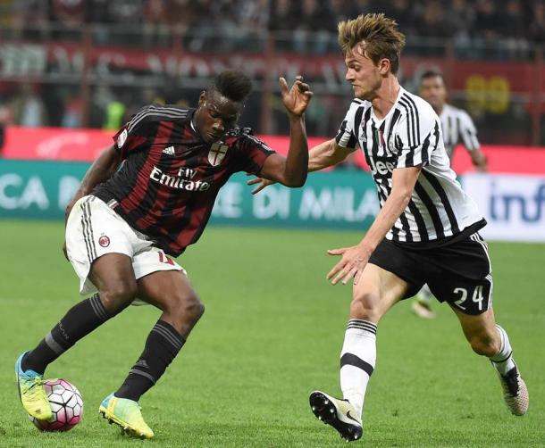 Balotelli e Rugani. Fonte: Ansa.