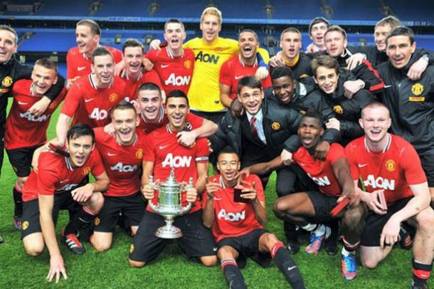 The Under-21's celebrated their victory at the Etihad Stadium (Photo: Getty Images)