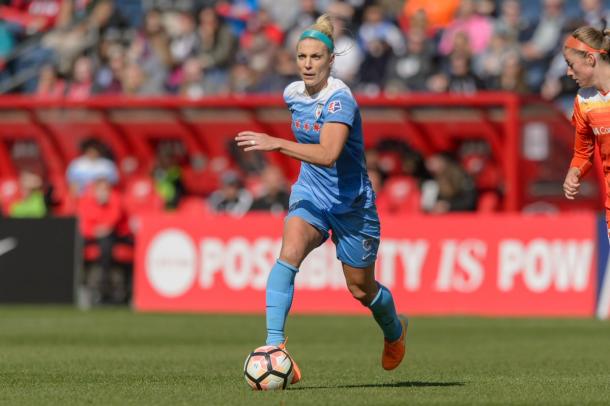 Julie Ertz is the only player to have scored an NWSL goal for the Red Stars in 2017. Source: Chicago Red Stars