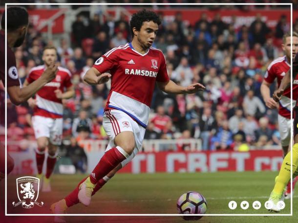 Fabio, in azione nel match contro il Manchester City. | Fonte: twitter.com/Boro