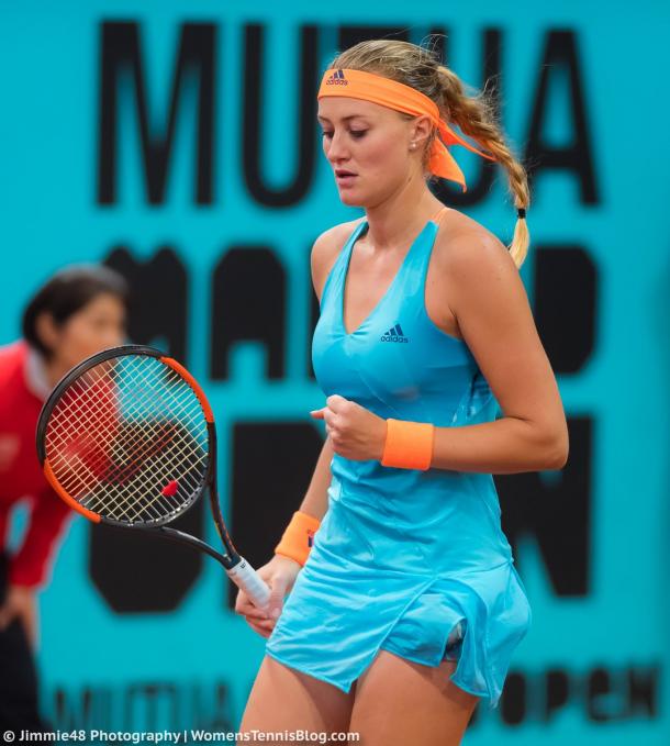 Mladenovic hung on to her early break to close out the set | Photo: Jimmie48 Tennis Photography