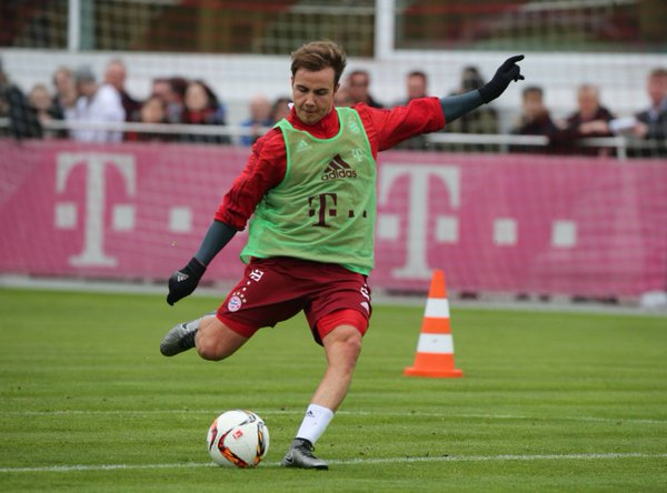 Mario Götze ha vuelto a entrenarse con normalidad. // (Foto de fcbayern.de)