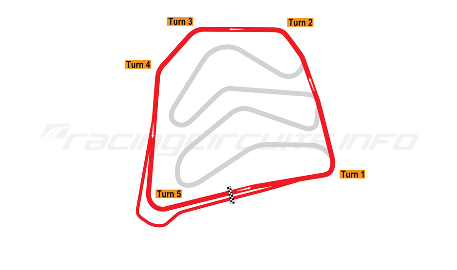​The 1983 layout of Caesar's Palace (red) overlaying the 1981-82 F1 circuit layout (grey​) Photo credit: racingcorcuitsinfo.com