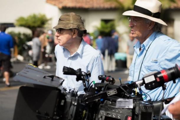 Woody Allen durante el rodaje de 'Cafe Society'. | FOTO: Thefilmsteage.