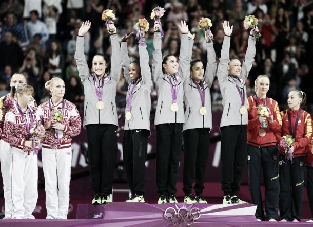 The medal podium in London. This year's will not be as predictable. Photo Credit: Cameron Spencer of Getty Images