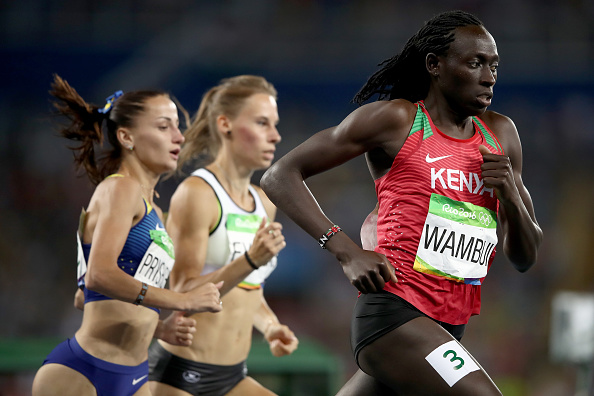 Margaret Wambui is a very strong finisher (Getty/Cameron Spencer)