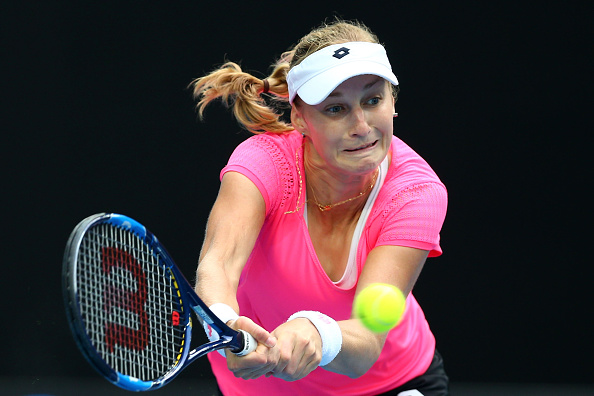 Ekaterina Makarova in action during the Australian Open (Getty Cameron Spencer)