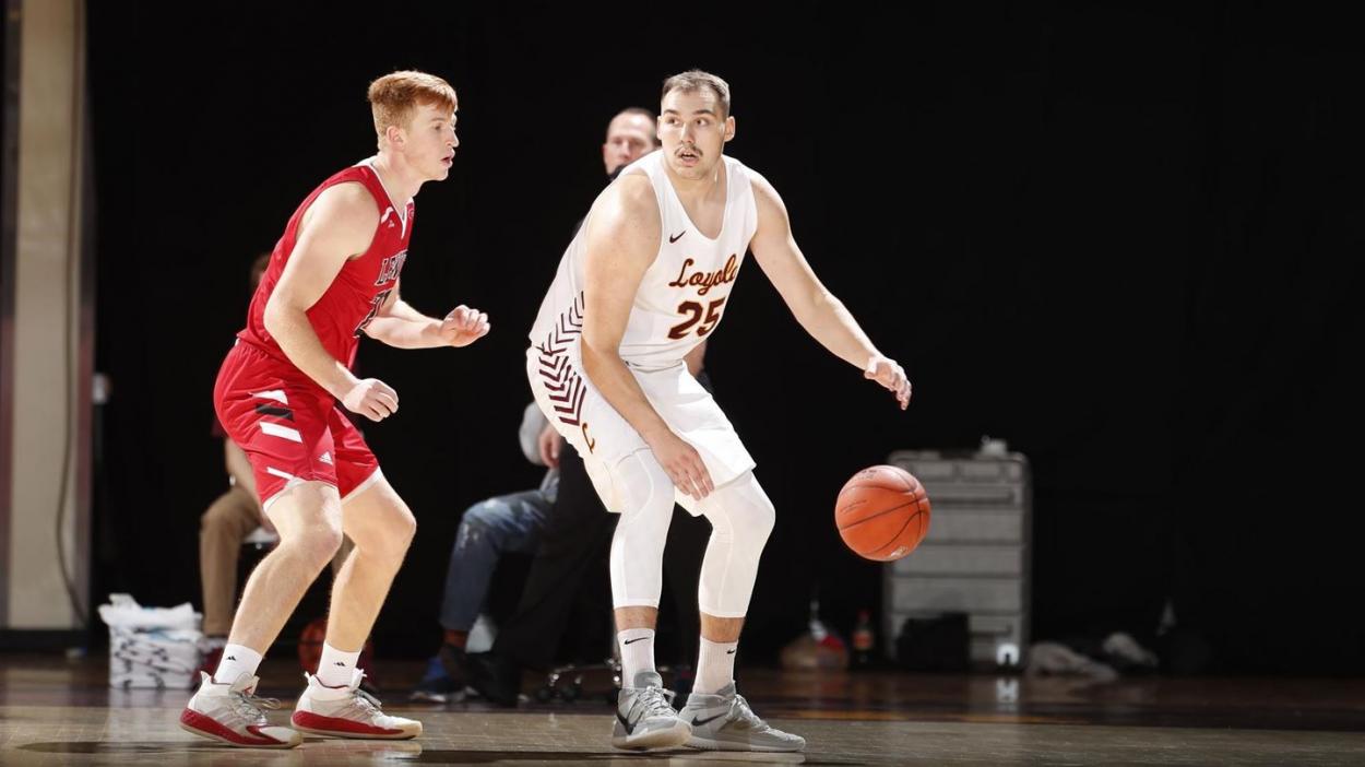 Krutwig hopes to lead Loyola back to the Final Four for the second time in his career/Photo: Loyola-Chicago athletics