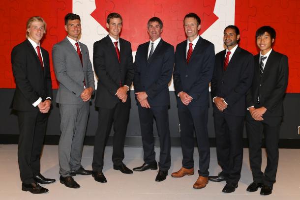 The Canadian squad for the upcoming playoff in Halifax. Photo: Davis Cup