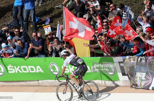 Fabian Cancellara en el velódromo de Roubaix | Foto: Getty Images