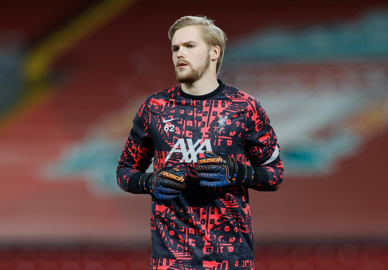 Kelleher debutando en competición europea. Fuente: @LiverpoolFC