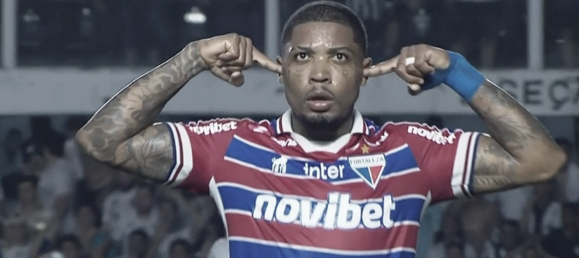 Marinho comemora gol contra seu ex-clube (Foto: Divulgação / Fortaleza)
