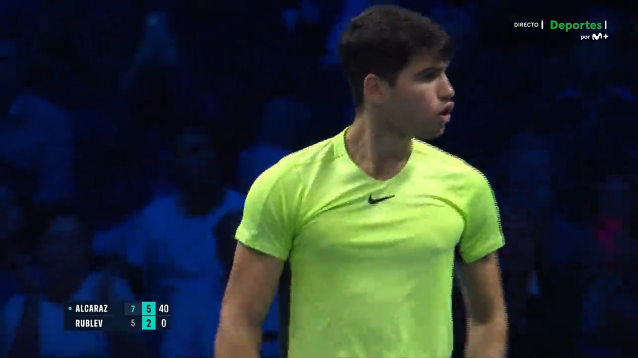 Highlights and points of Alcaraz 2-0 Rublev in ATP Finals 11/15/2023