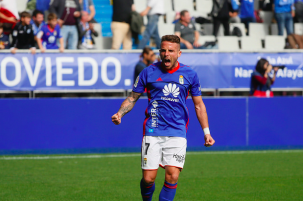 Aarón Ñíguez sigue en estado de gracia | Imagen: Real Oviedo