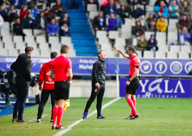 Anquela es expulsado del partido | Imagen: Real Oviedo