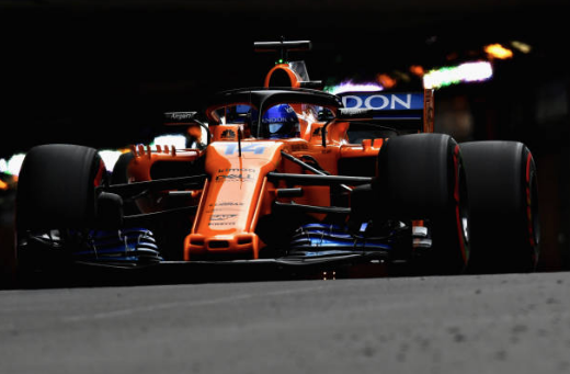 Fernando Alonso durante la FP1 en el Gran Premio de Mónaco (Getty Images)