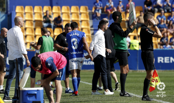 Alanís se retira lesionado en Alcorcón | Imagen: La Liga 1|2|3