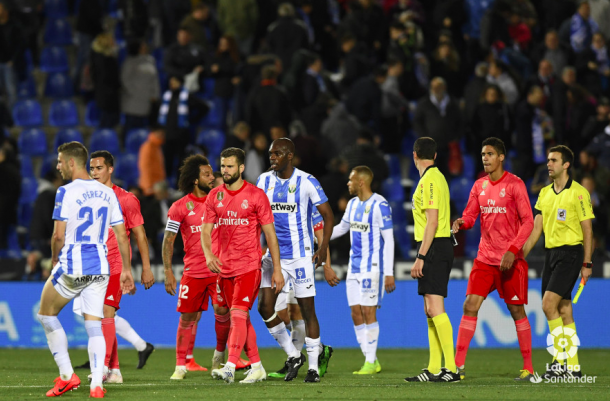 El Real Madrid empata en Butarque. Foto: Liga Santander.