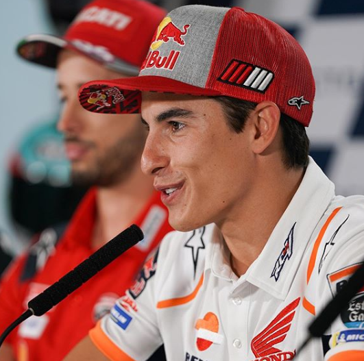 Marc Márquez rueda de prensa misano. Fot: HRC