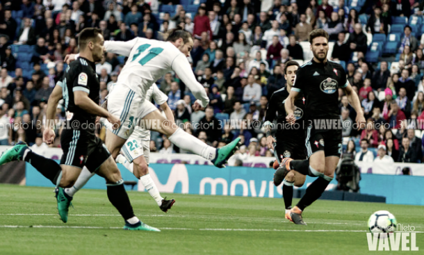 Bale marcando un gol ante el Celta. FOTO: VAVEL.