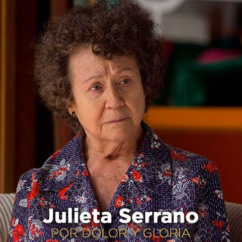 Julieta Serrano en Dolor y Gloria. Fuente: Academia de cine 