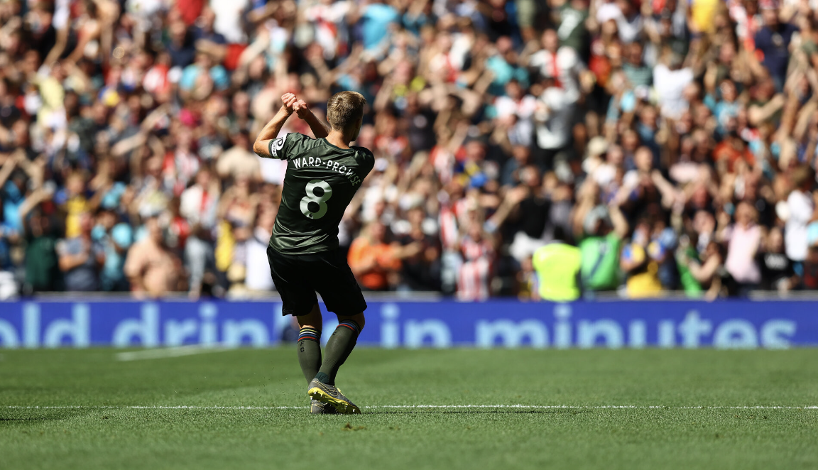 Ward-Prowse celebrando su gol. FUENTE: Southampton FC