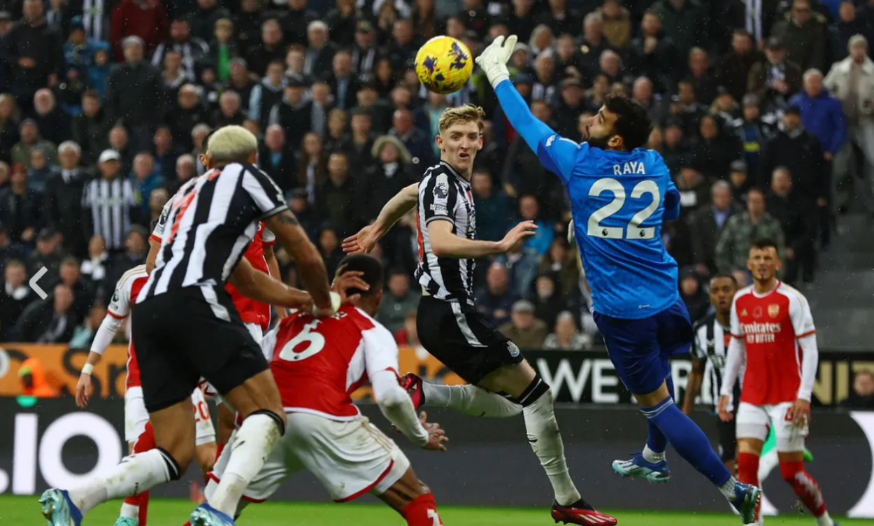 El Newcastle tumbó al Arsenal con un polémico gol de Gordon / Foto: Premier League