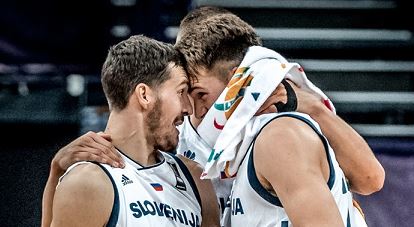 La doble D eslovena, Dragic y Doncic. Foto: FIBA