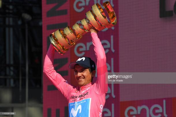 Winner of the 2019 Giro - Richard Carapaz | getty images