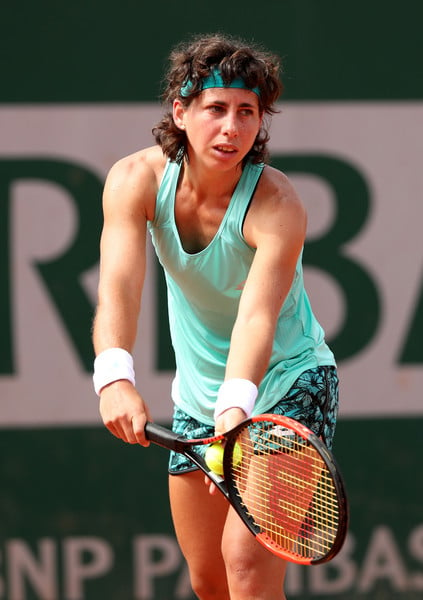 Carla Suarez Navarro held all her service games throughout the match | Photo: Matthew Stockman/Getty Images Europe