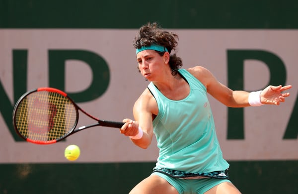 Carla Suarez Navarro's game was close to flawless today | Photo: Matthew Stockman/Getty Images Europe