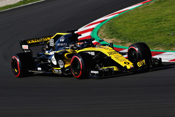 Sainz rodando con el Renault esta mañana en el Circuit. Fuente: Getty Images. 