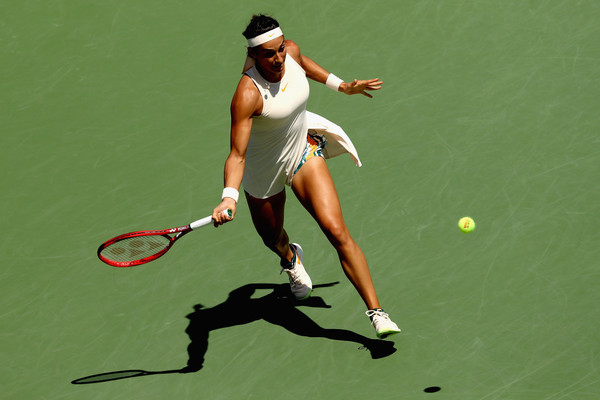 Caroline Garcia in action during the 2018 US Open | Photo: Matthew Stockman/Getty Images North America