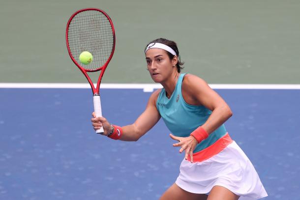 Garcia's net game could help her to victory/Photo: Al Bello/Getty Images