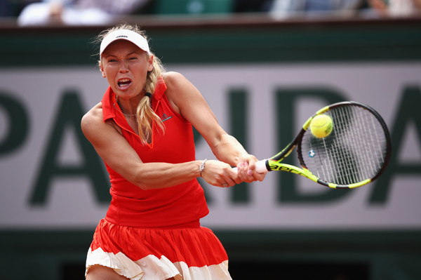 Caroline Wozniacki in action at the French Open | Photo: Julian Finney/Getty Images Europe