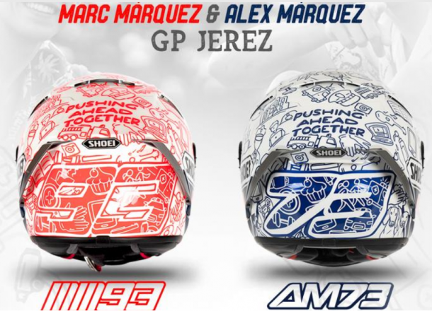 Los nuevos diseños de los Márquez para el GP de Jerez | Fuente: MotoGP