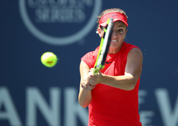 Catherine Bellis at the Bank of the West Classic, where she reached the semifinals | Photo: Ezra Shaw/Getty Images North America