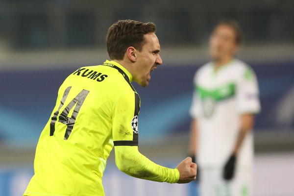 KAA Gent's captain brings them back into the game. | Image source: kicker